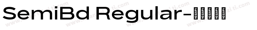 SemiBd Regular字体转换